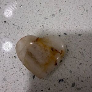 Golden Healer Quartz Crystal Heart